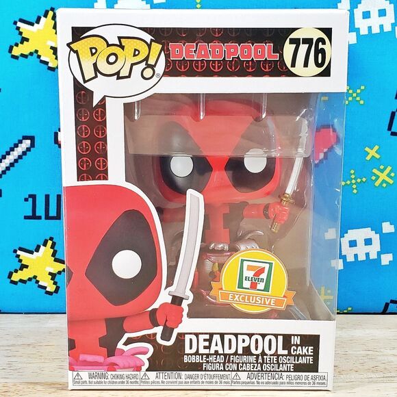 Funko PoP Deadpool In Cake #776 Marvel 7-Eleven Only Exclusive + Protector NIB - Picture 1 of 10